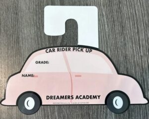 Dreamers Academy car Tag